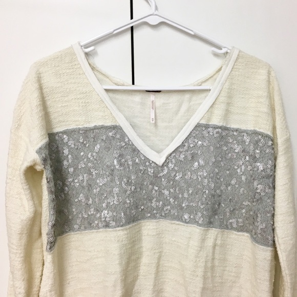 Gorgeous Free People hi-lo sequin sweater tunic - Picture 6 of 9